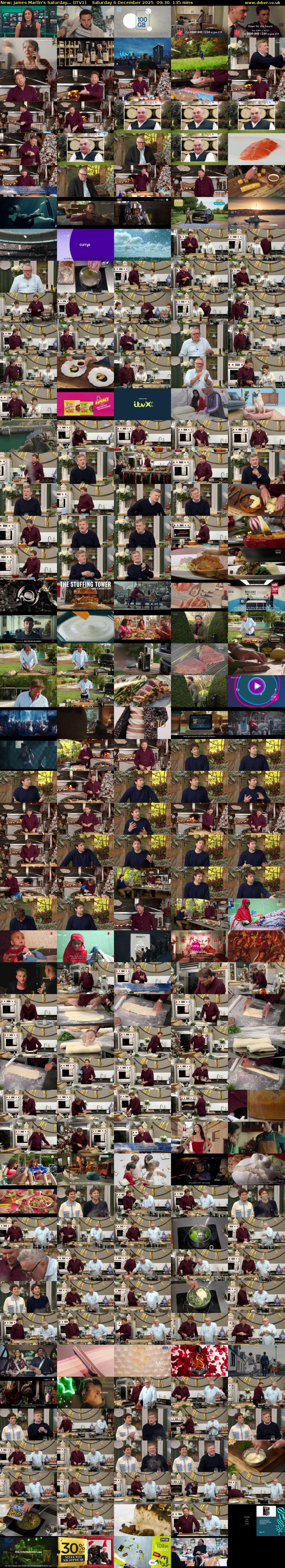 James Martin's Saturday... (ITV1) Saturday 6 December 2025 09:30 - 11:45