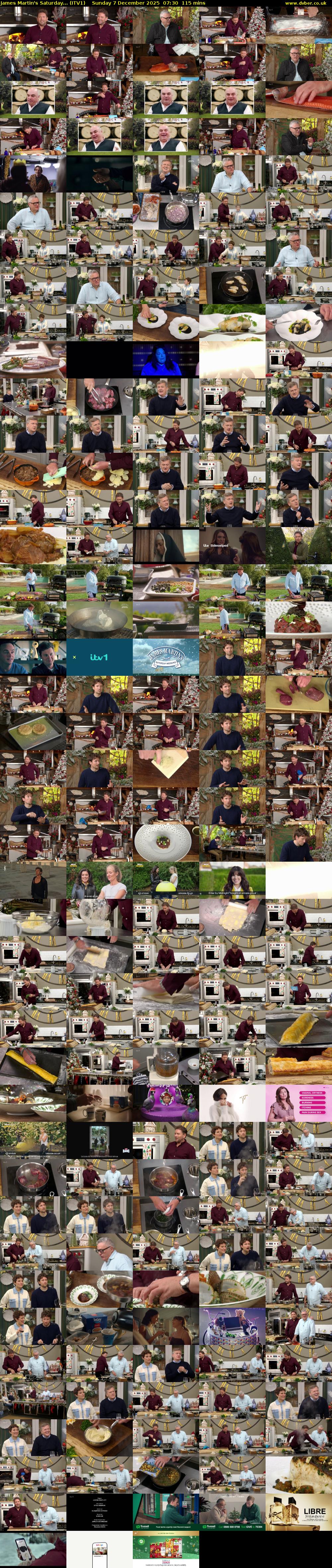 James Martin's Saturday... (ITV1) Sunday 7 December 2025 07:30 - 09:25