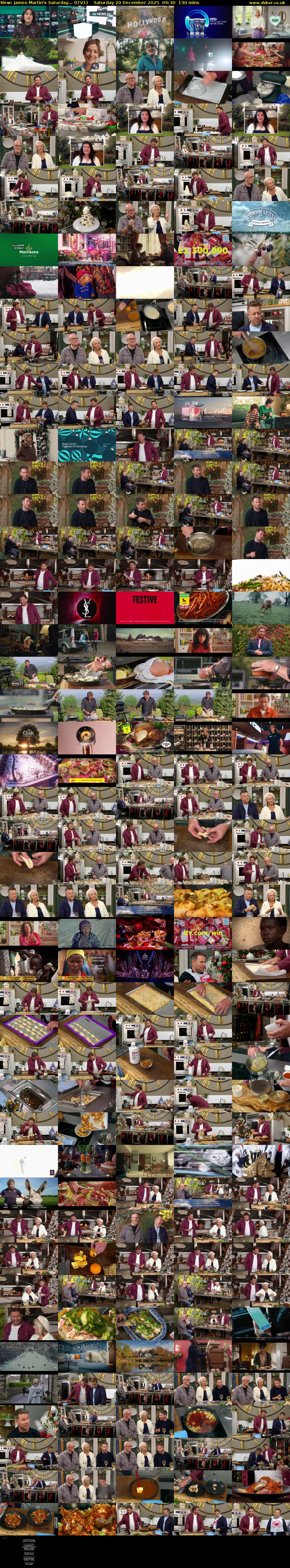 James Martin's Saturday... (ITV1) Saturday 20 December 2025 09:30 - 11:40