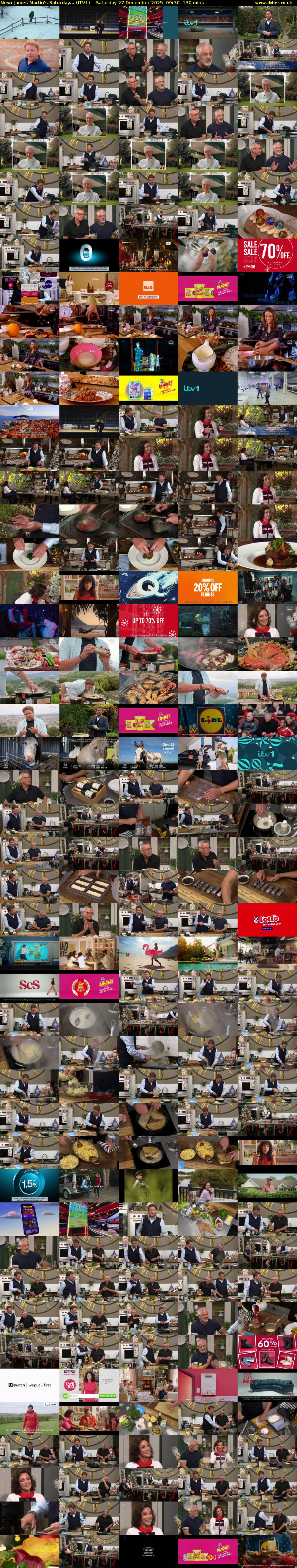 James Martin's Saturday... (ITV1) Saturday 27 December 2025 09:30 - 11:40