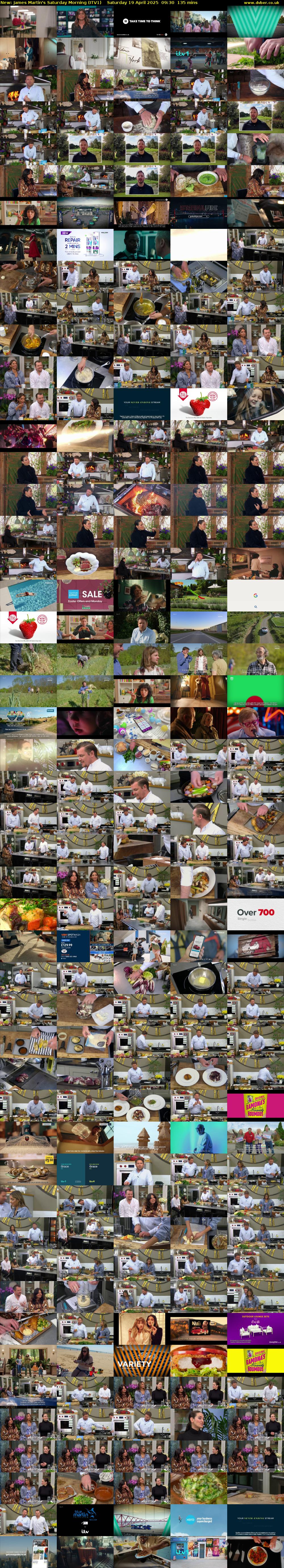 James Martin's Saturday Morning (ITV1) Saturday 19 April 2025 09:30 - 11:45