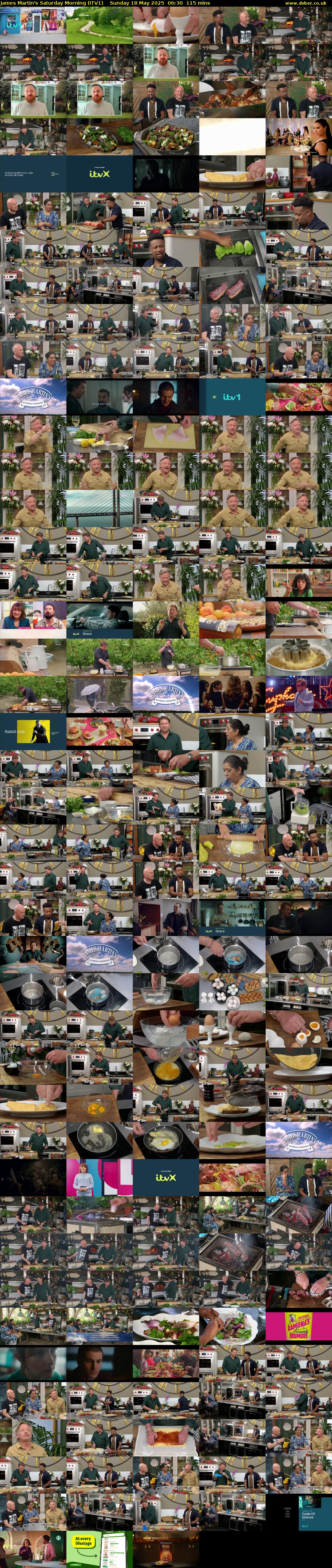 James Martin's Saturday Morning (ITV1) Sunday 18 May 2025 06:30 - 08:25