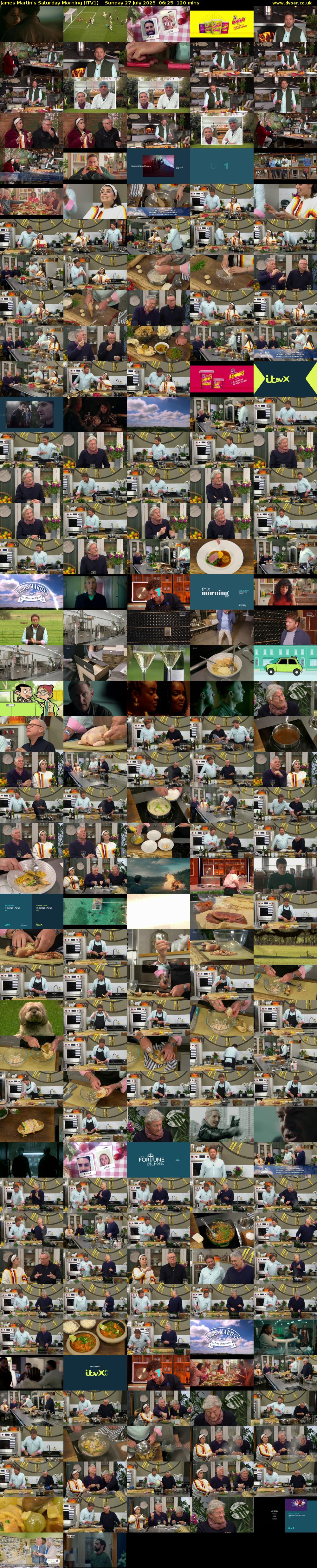 James Martin's Saturday Morning (ITV1) Sunday 27 July 2025 06:25 - 08:25