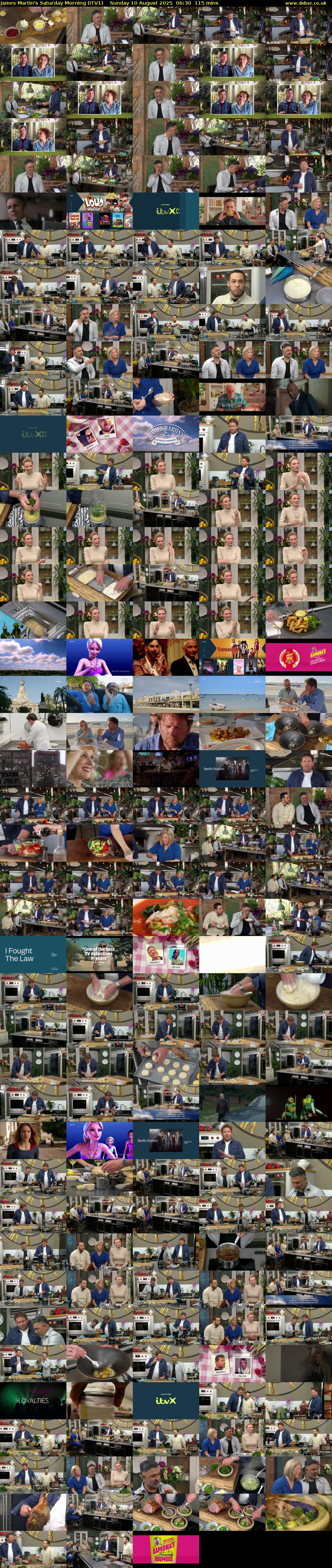 James Martin's Saturday Morning (ITV1) Sunday 10 August 2025 06:30 - 08:25