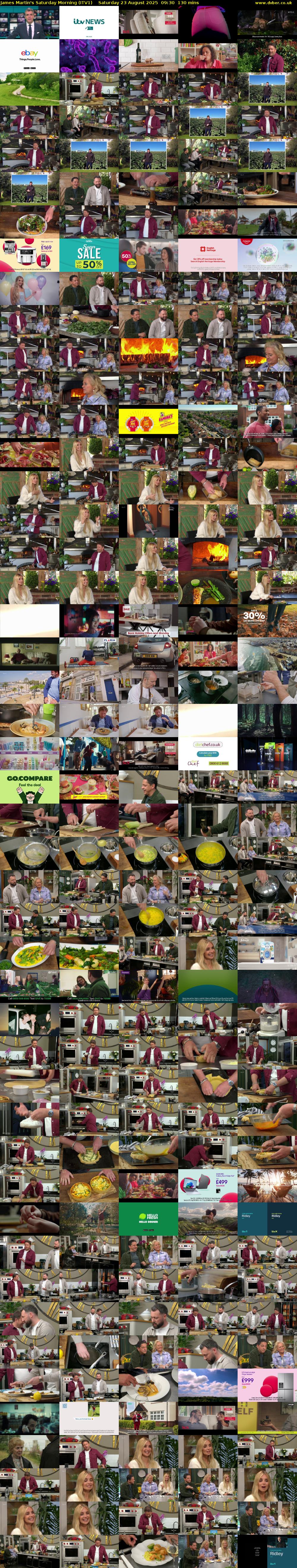 James Martin's Saturday Morning (ITV1) Saturday 23 August 2025 09:30 - 11:40