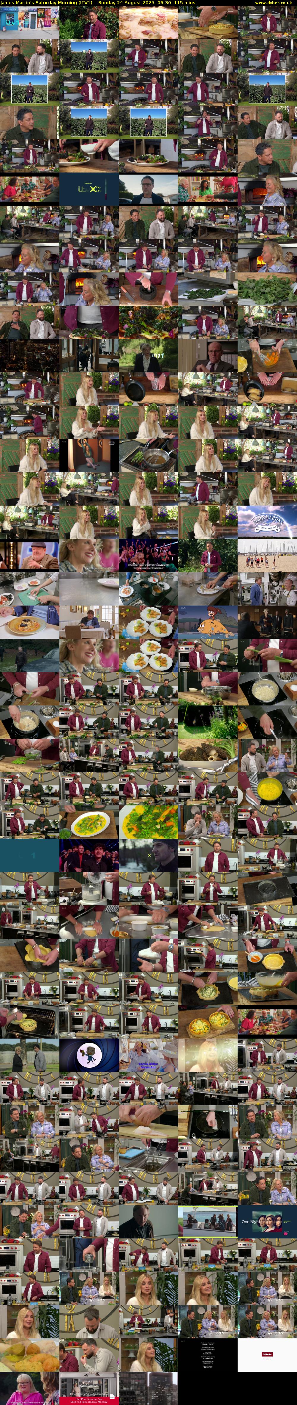 James Martin's Saturday Morning (ITV1) Sunday 24 August 2025 06:30 - 08:25