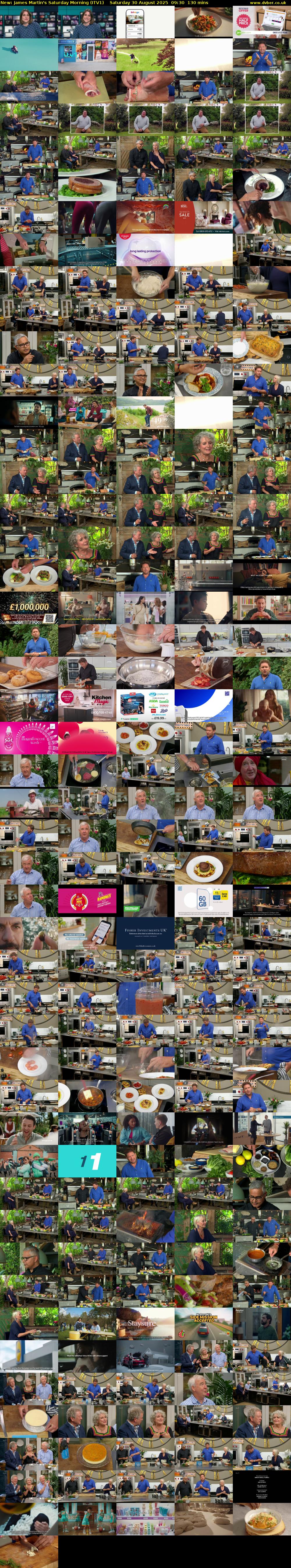 James Martin's Saturday Morning (ITV1) Saturday 30 August 2025 09:30 - 11:40