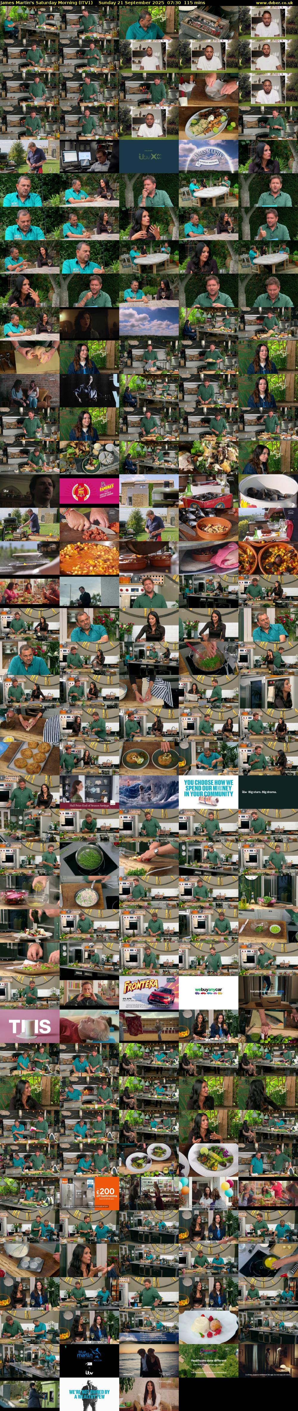 James Martin's Saturday Morning (ITV1) Sunday 21 September 2025 07:30 - 09:25