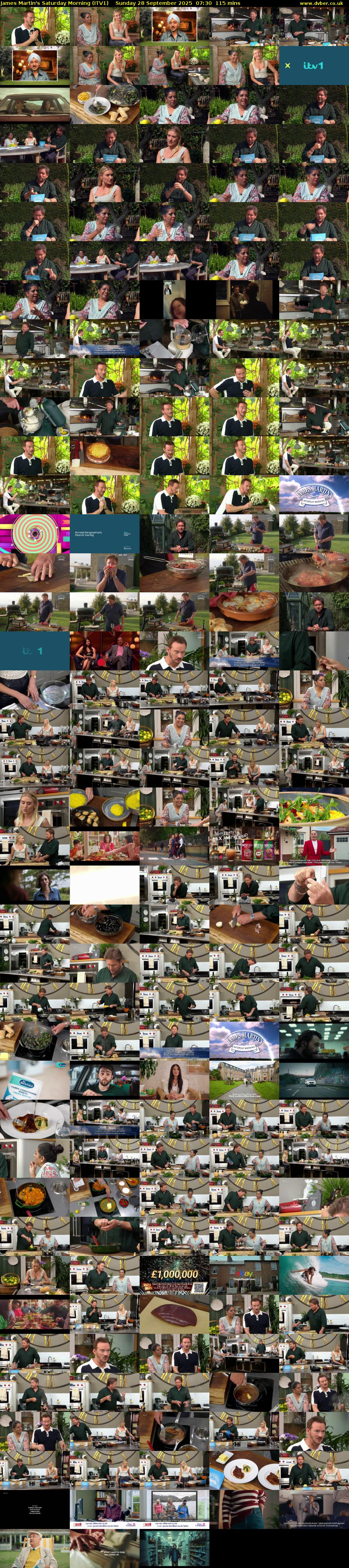 James Martin's Saturday Morning (ITV1) Sunday 28 September 2025 07:30 - 09:25