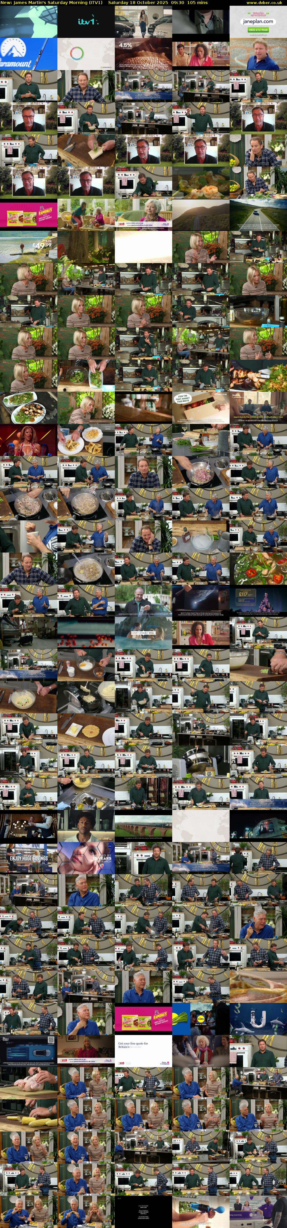 James Martin's Saturday Morning (ITV1) Saturday 18 October 2025 09:30 - 11:15