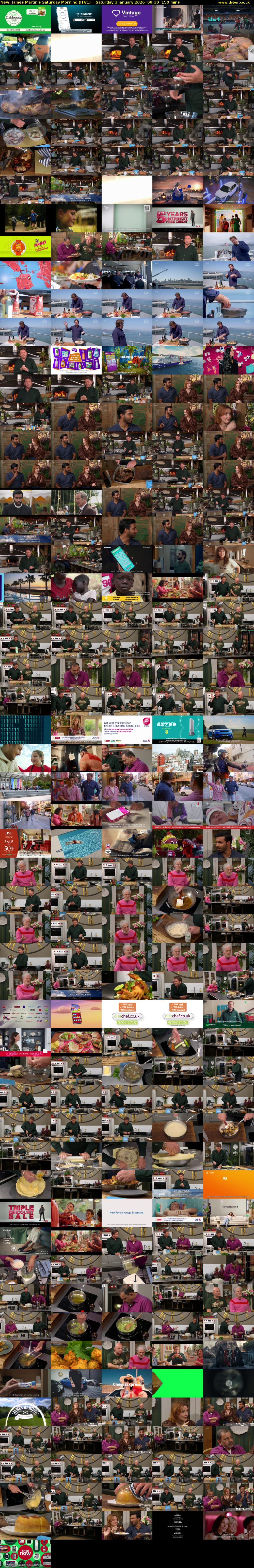 James Martin's Saturday Morning (ITV1) Saturday 3 January 2026 09:30 - 12:00