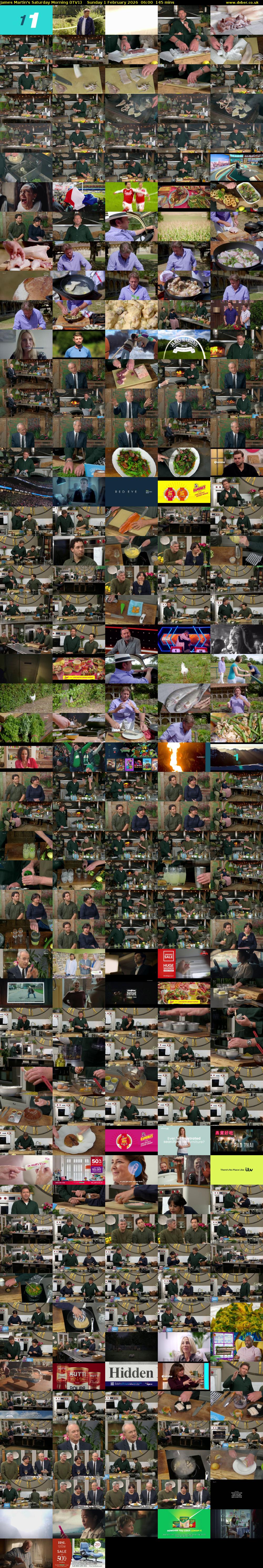 James Martin's Saturday Morning (ITV1) Sunday 1 February 2026 06:00 - 08:25