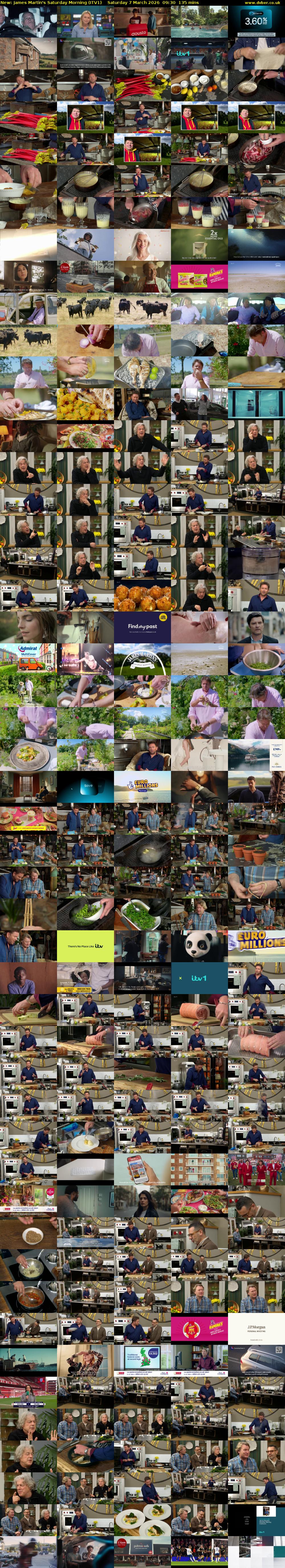 James Martin's Saturday Morning (ITV1) Saturday 7 March 2026 09:30 - 11:45