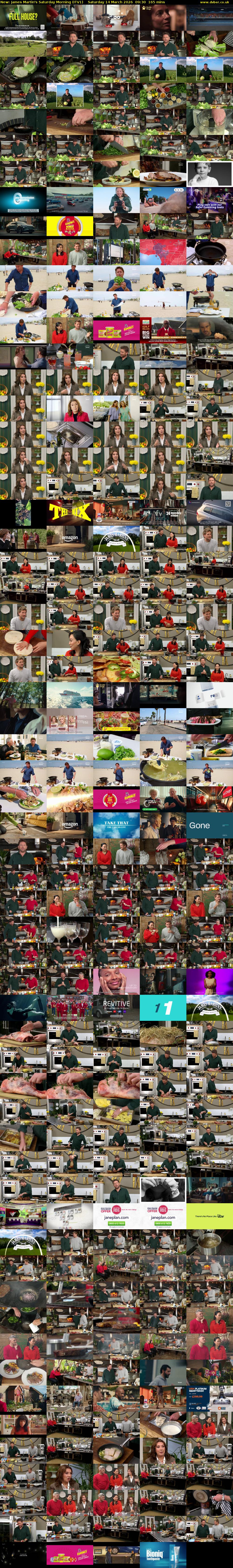 James Martin's Saturday Morning (ITV1) Saturday 14 March 2026 09:30 - 12:15