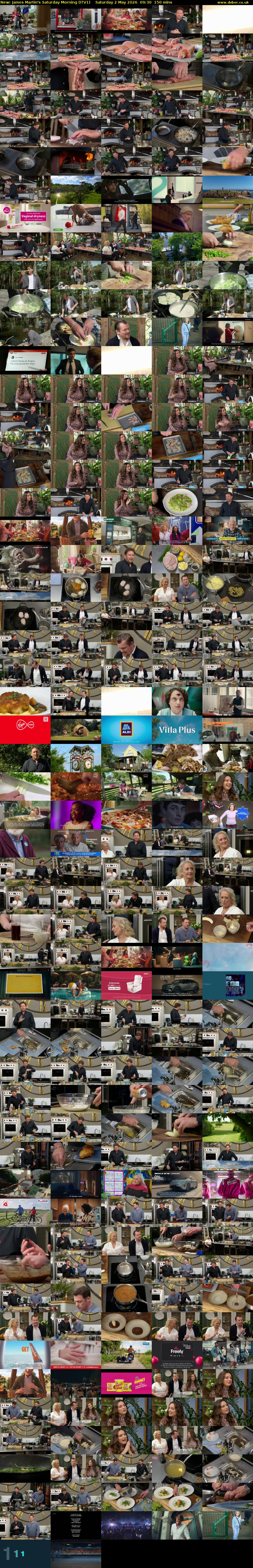 James Martin's Saturday Morning (ITV1) Saturday 2 May 2026 09:30 - 12:00