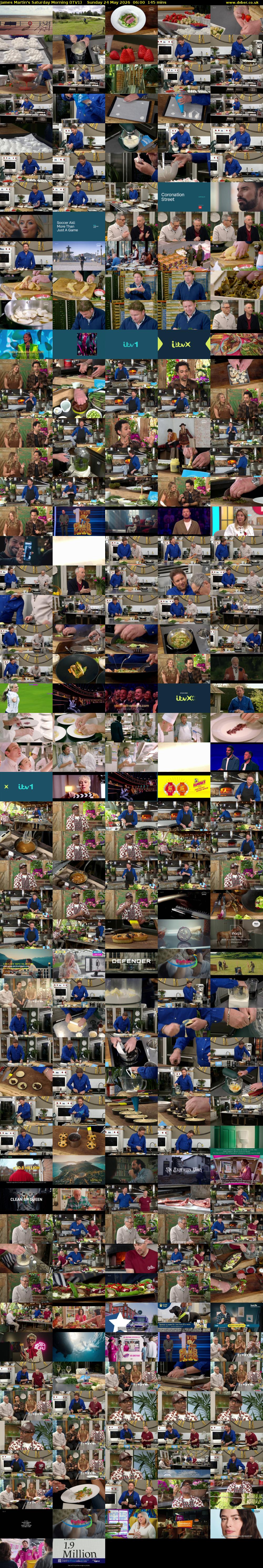 James Martin's Saturday Morning (ITV1) Sunday 24 May 2026 06:00 - 08:25