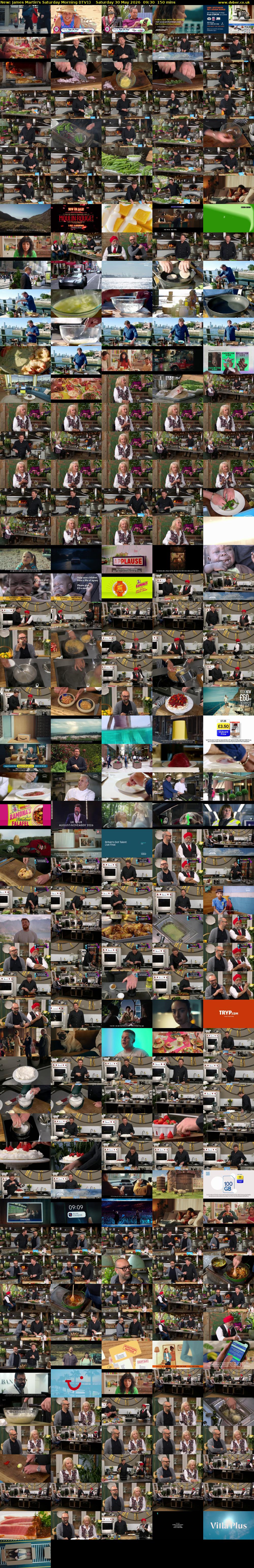 James Martin's Saturday Morning (ITV1) Saturday 30 May 2026 09:30 - 12:00