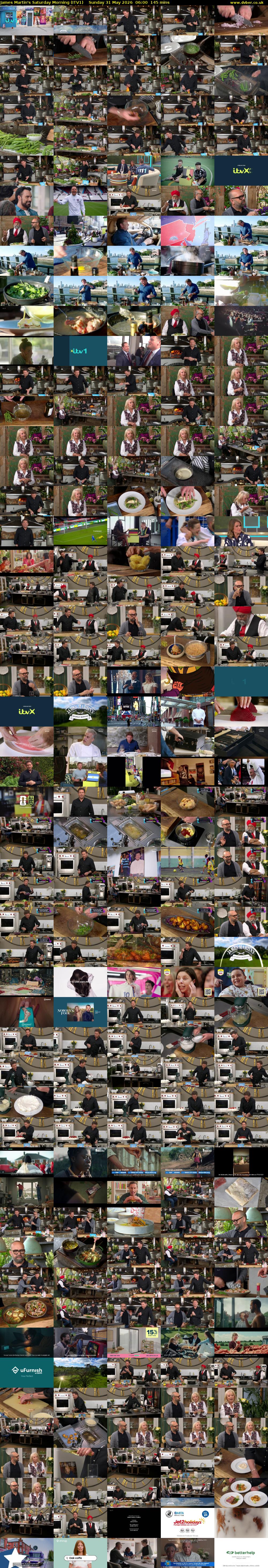James Martin's Saturday Morning (ITV1) Sunday 31 May 2026 06:00 - 08:25