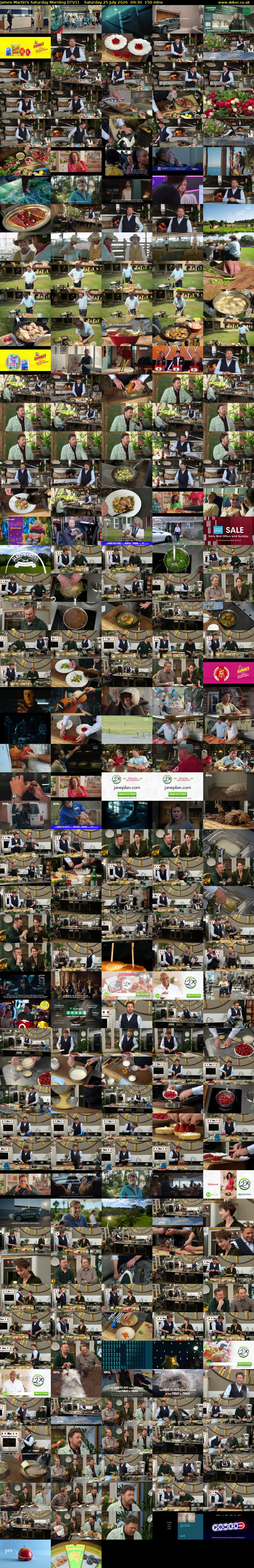 James Martin's Saturday Morning (ITV1) Saturday 25 July 2026 09:30 - 12:00