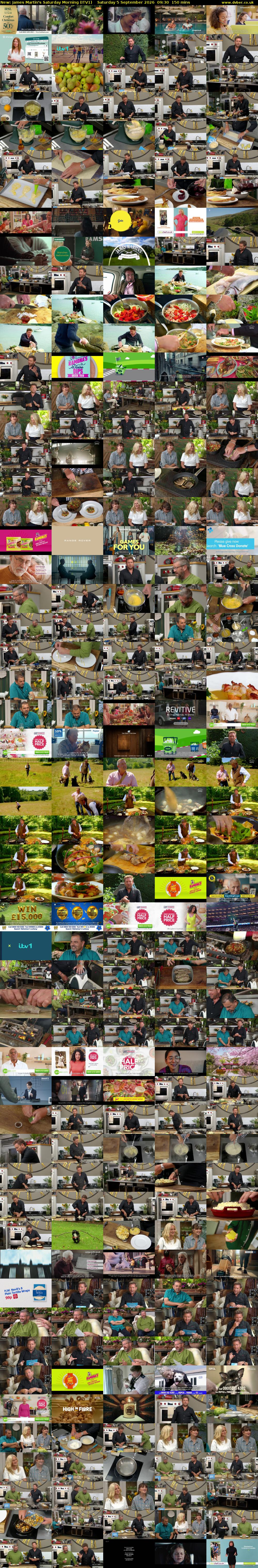 James Martin's Saturday Morning (ITV1) Saturday 5 September 2026 09:30 - 12:00