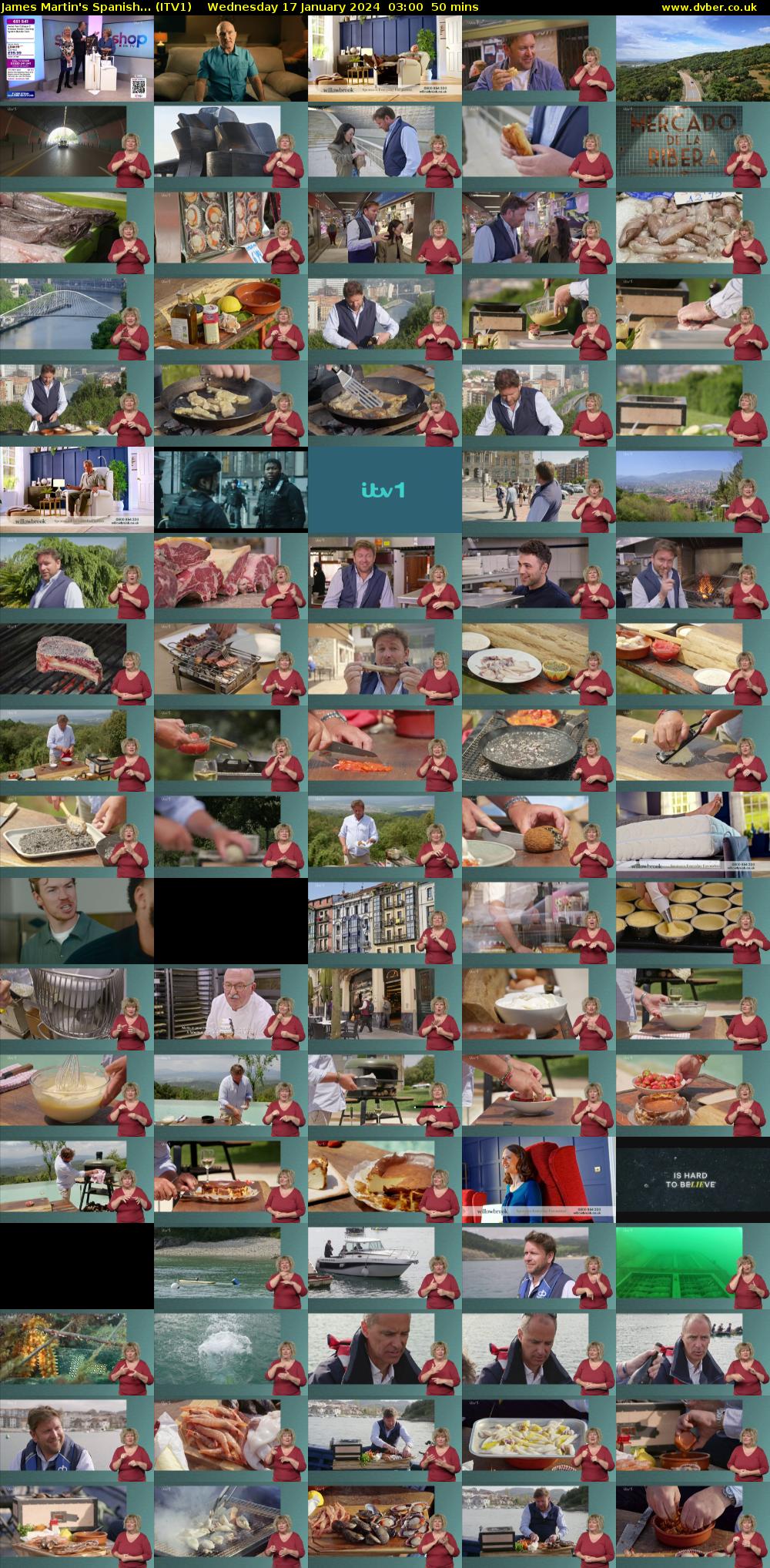 James Martin's Spanish... (ITV1) Wednesday 17 January 2024 03:00 - 03:50