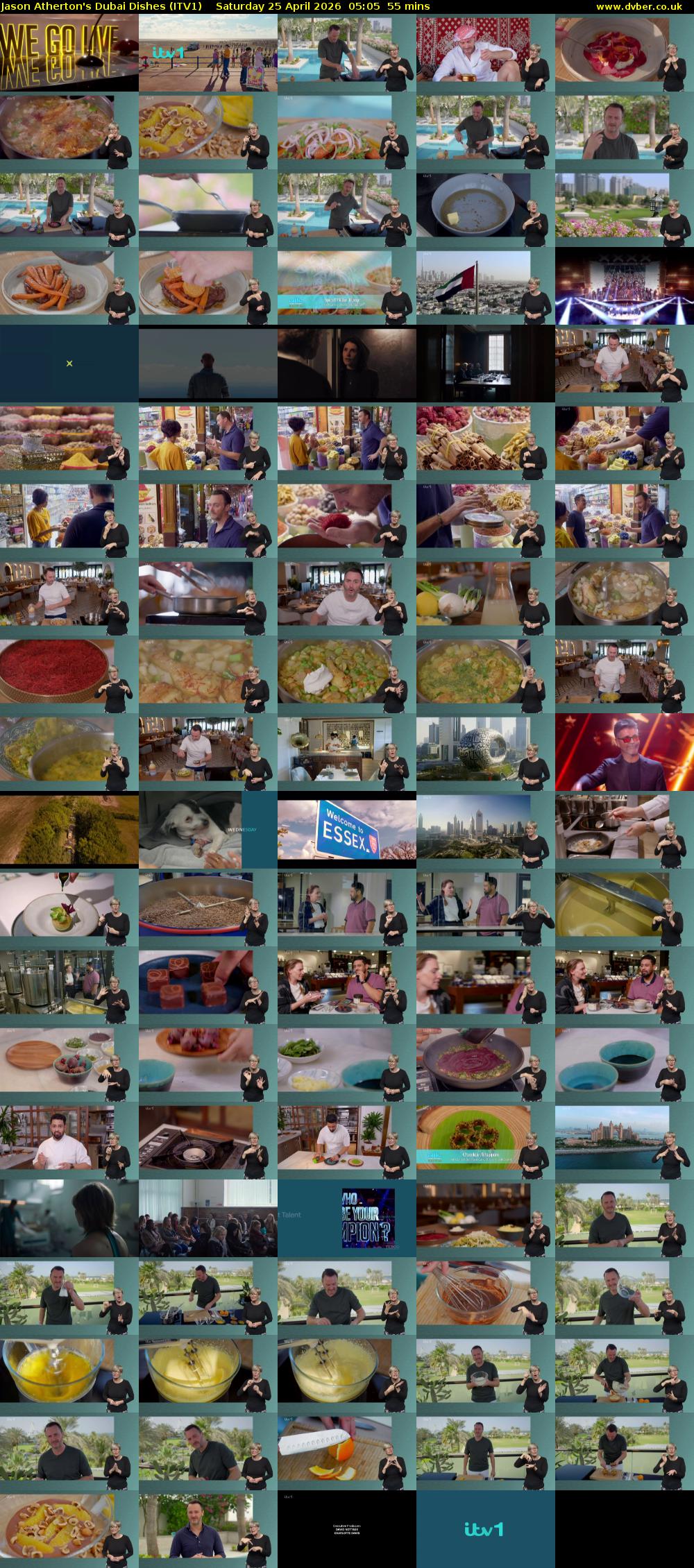 Jason Atherton's Dubai Dishes (ITV1) Saturday 25 April 2026 05:05 - 06:00