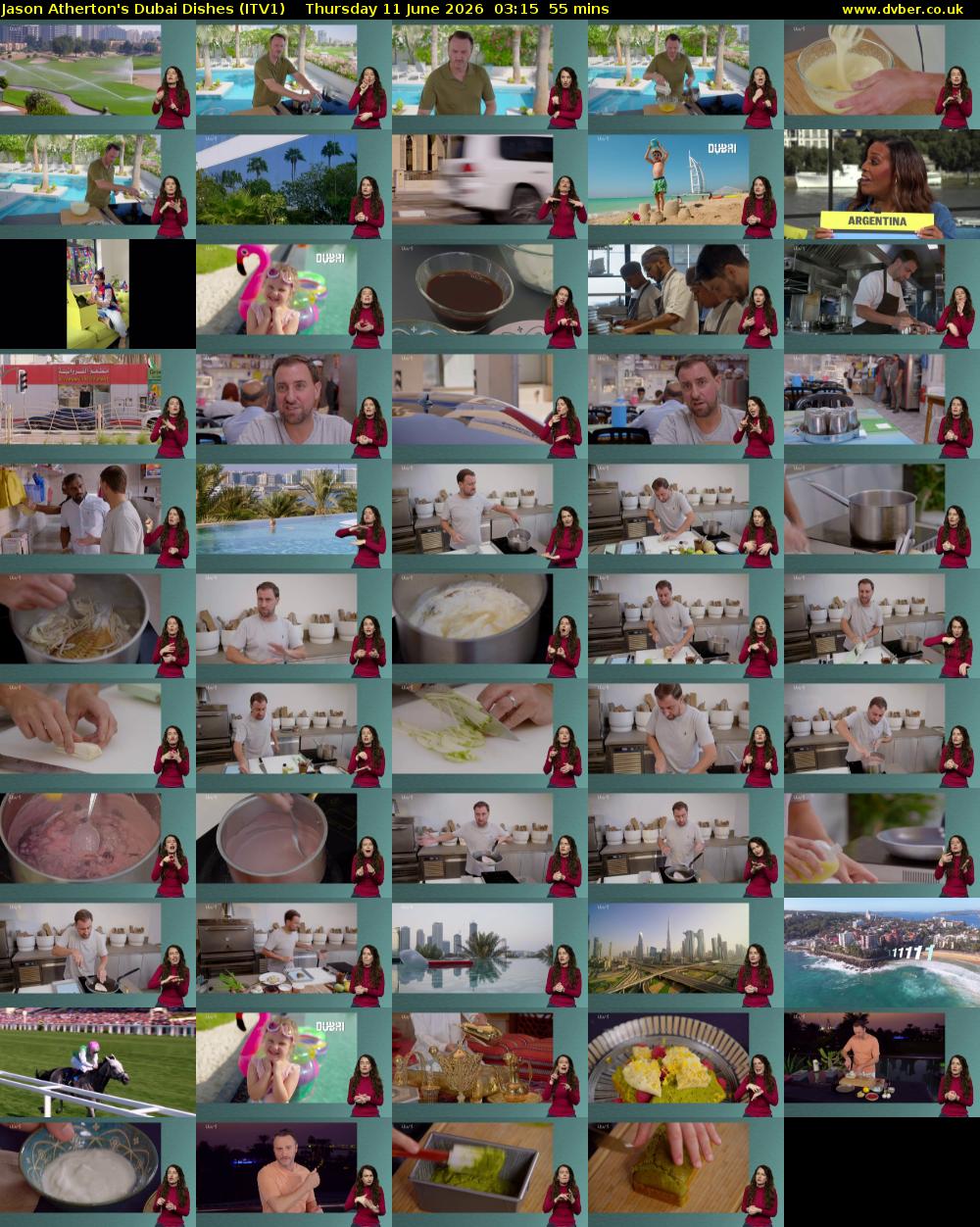 Jason Atherton's Dubai Dishes (ITV1) Thursday 11 June 2026 03:15 - 04:10