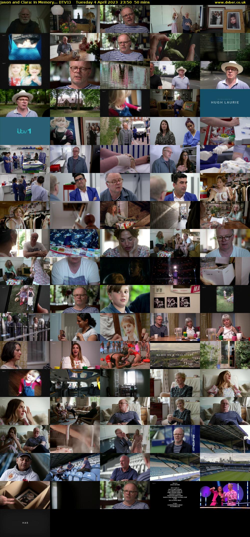 Jason and Clara: In Memory... (ITV1) Tuesday 4 April 2023 23:50 - 00:40