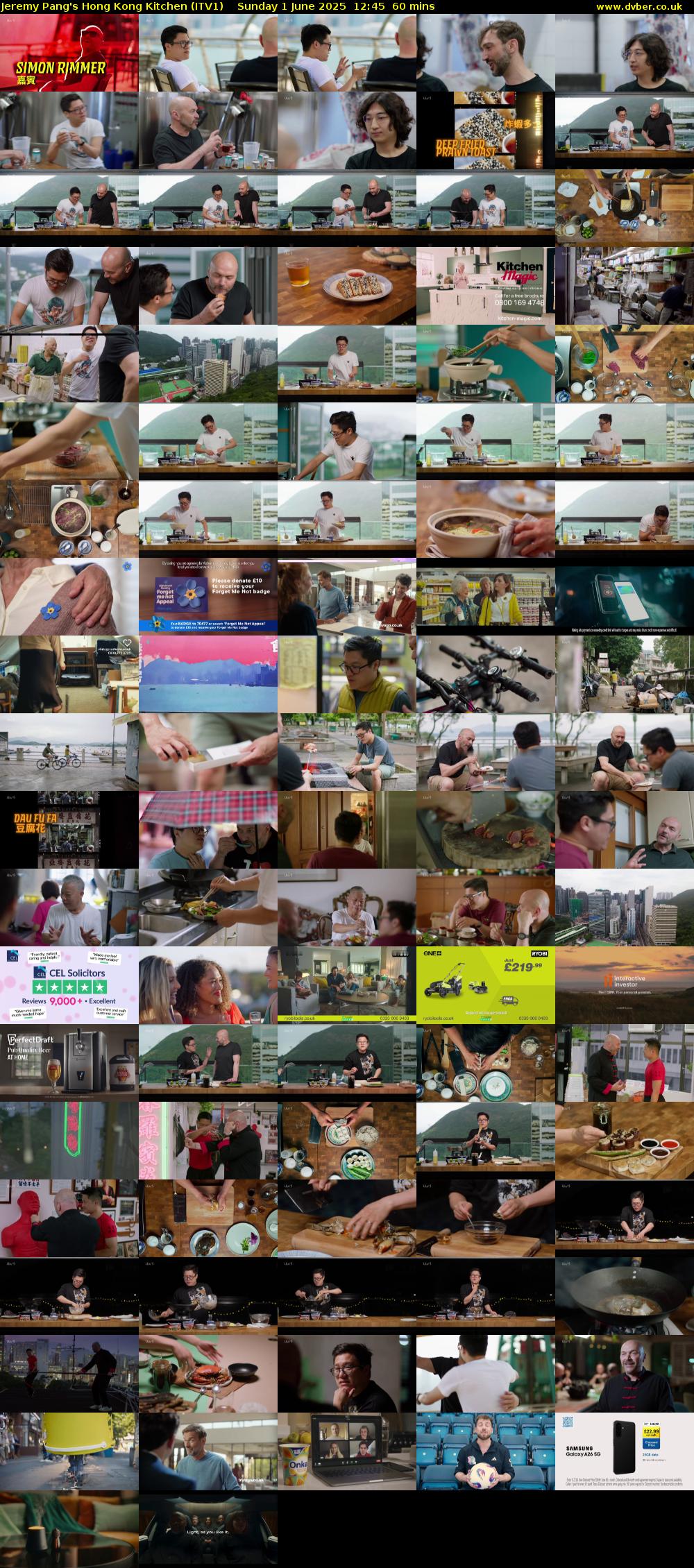 Jeremy Pang's Hong Kong Kitchen (ITV1) Sunday 1 June 2025 12:45 - 13:45