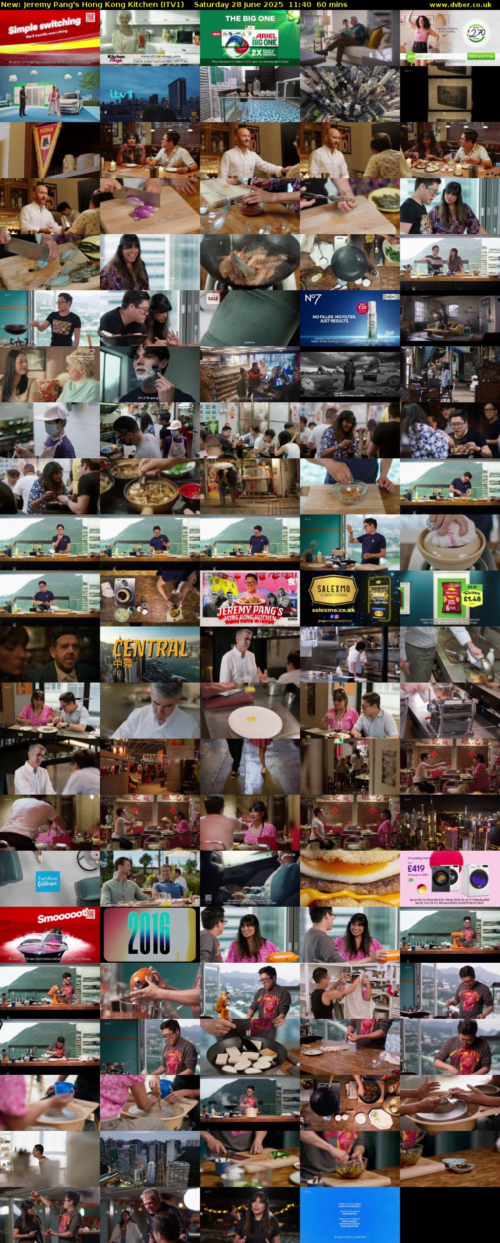 Jeremy Pang's Hong Kong Kitchen (ITV1) Saturday 28 June 2025 11:40 - 12:40