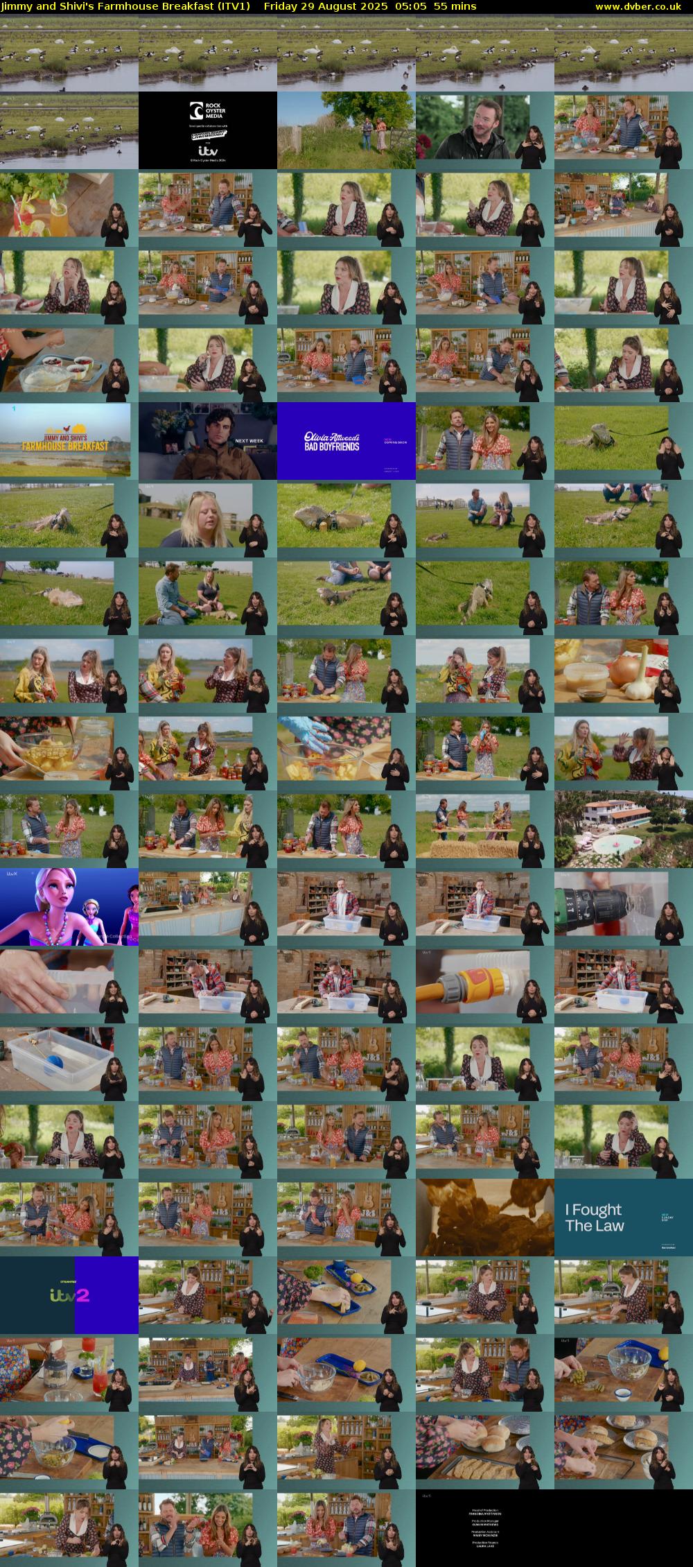 Jimmy and Shivi's Farmhouse Breakfast (ITV1) Friday 29 August 2025 05:05 - 06:00