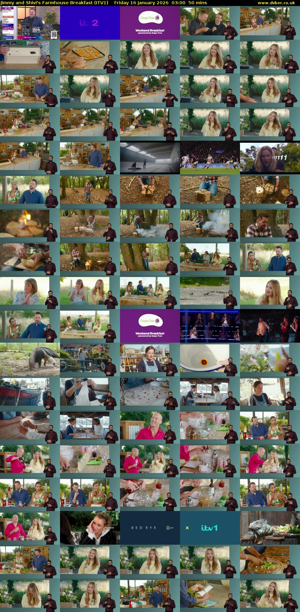 Jimmy and Shivi's Farmhouse Breakfast (ITV1) Friday 16 January 2026 03:00 - 03:50