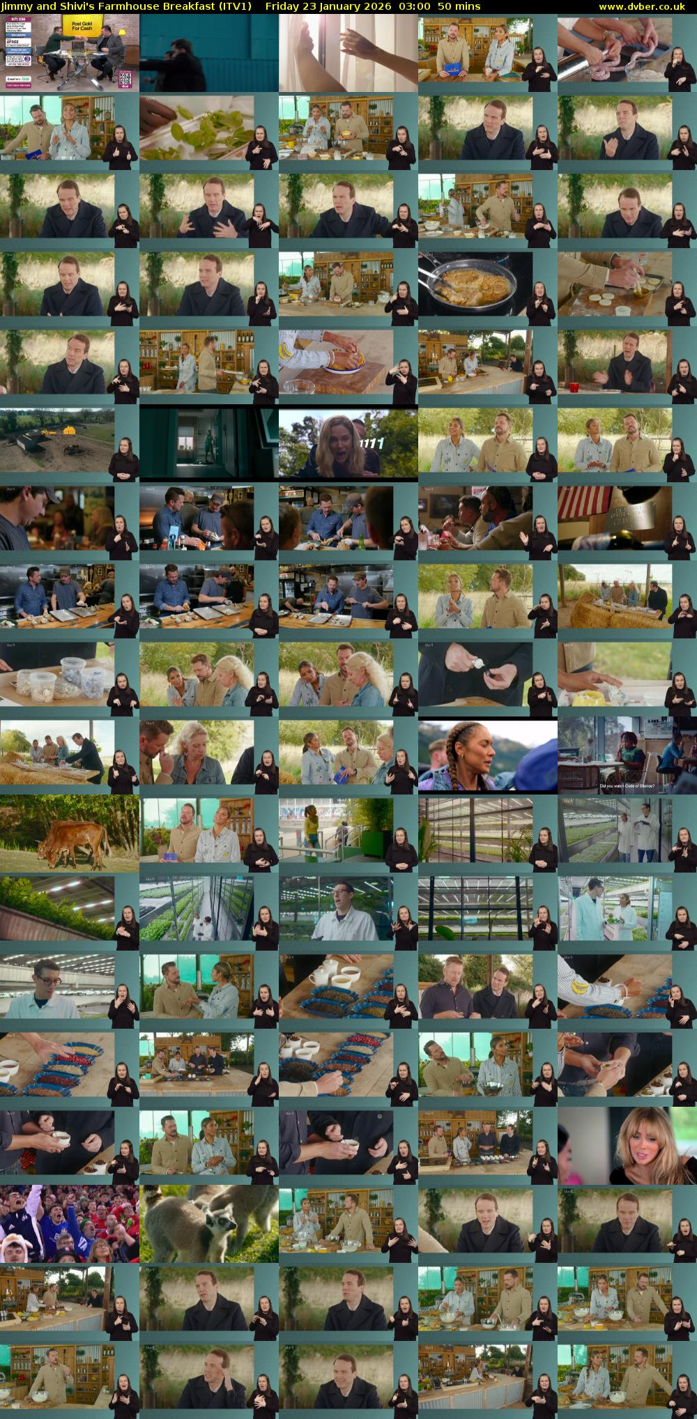 Jimmy and Shivi's Farmhouse Breakfast (ITV1) Friday 23 January 2026 03:00 - 03:50