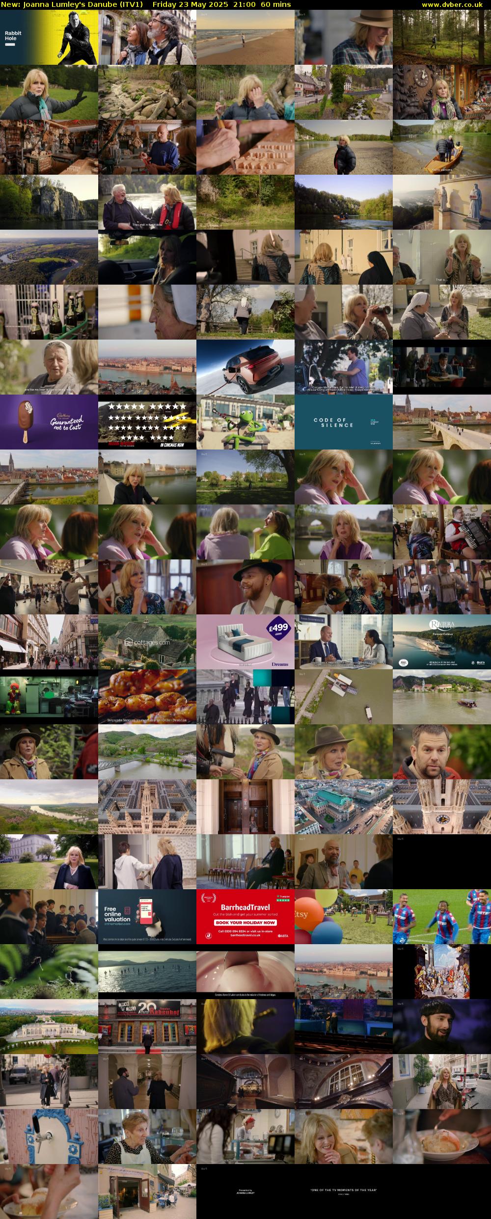 Joanna Lumley's Danube (ITV1) Friday 23 May 2025 21:00 - 22:00