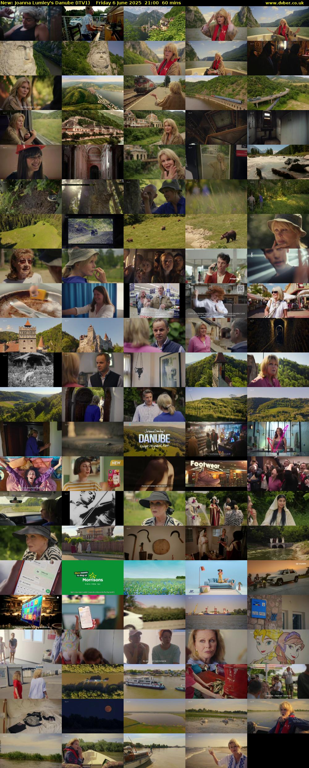 Joanna Lumley's Danube (ITV1) Friday 6 June 2025 21:00 - 22:00