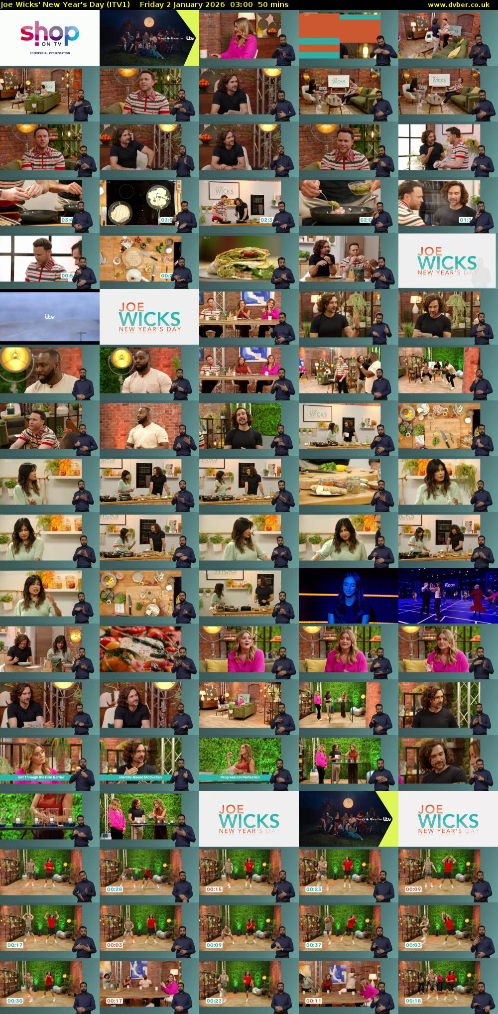 Joe Wicks' New Year's Day (ITV1) Friday 2 January 2026 03:00 - 03:50