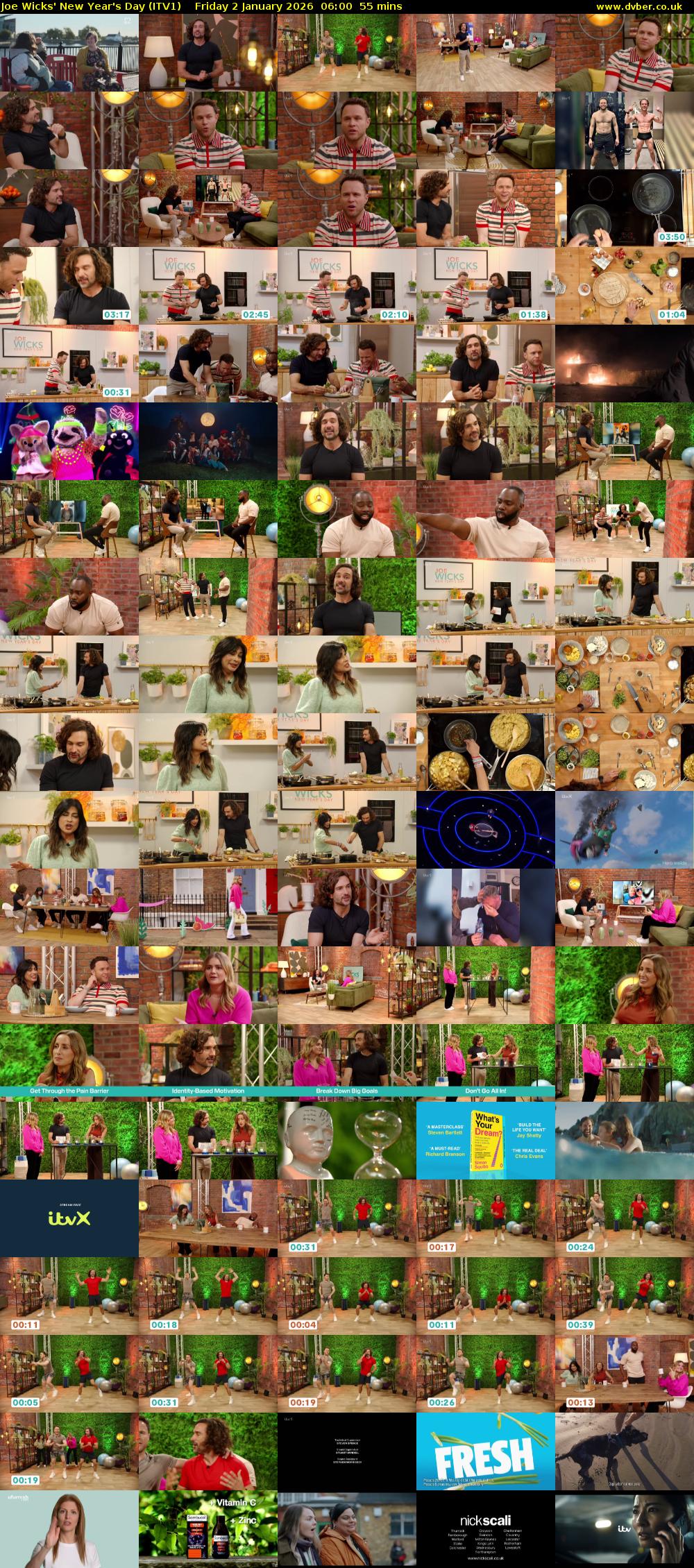 Joe Wicks' New Year's Day (ITV1) Friday 2 January 2026 06:00 - 06:55