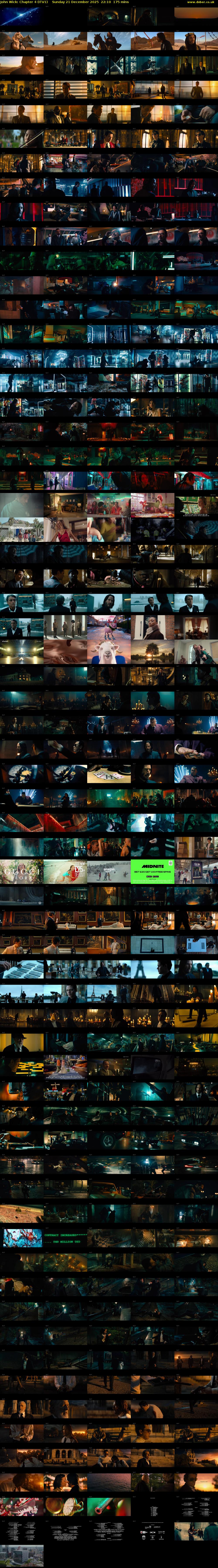 John Wick: Chapter 4 (ITV1) Sunday 21 December 2025 22:10 - 01:05