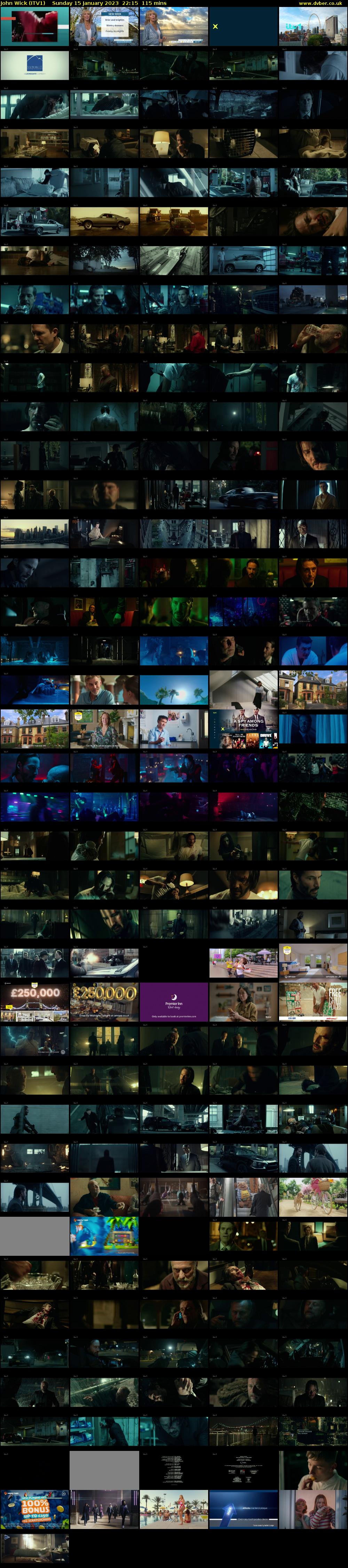 John Wick (ITV1) Sunday 15 January 2023 22:15 - 00:10