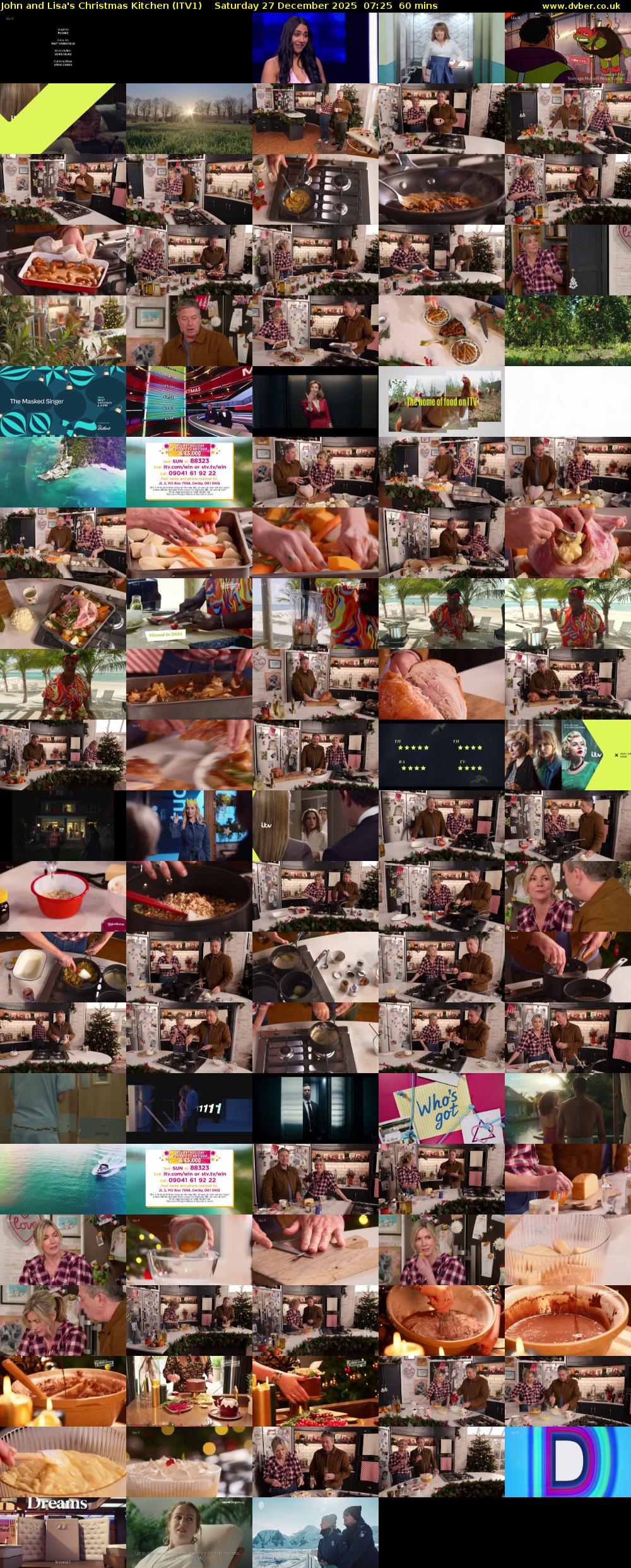 John and Lisa's Christmas Kitchen (ITV1) Saturday 27 December 2025 07:25 - 08:25