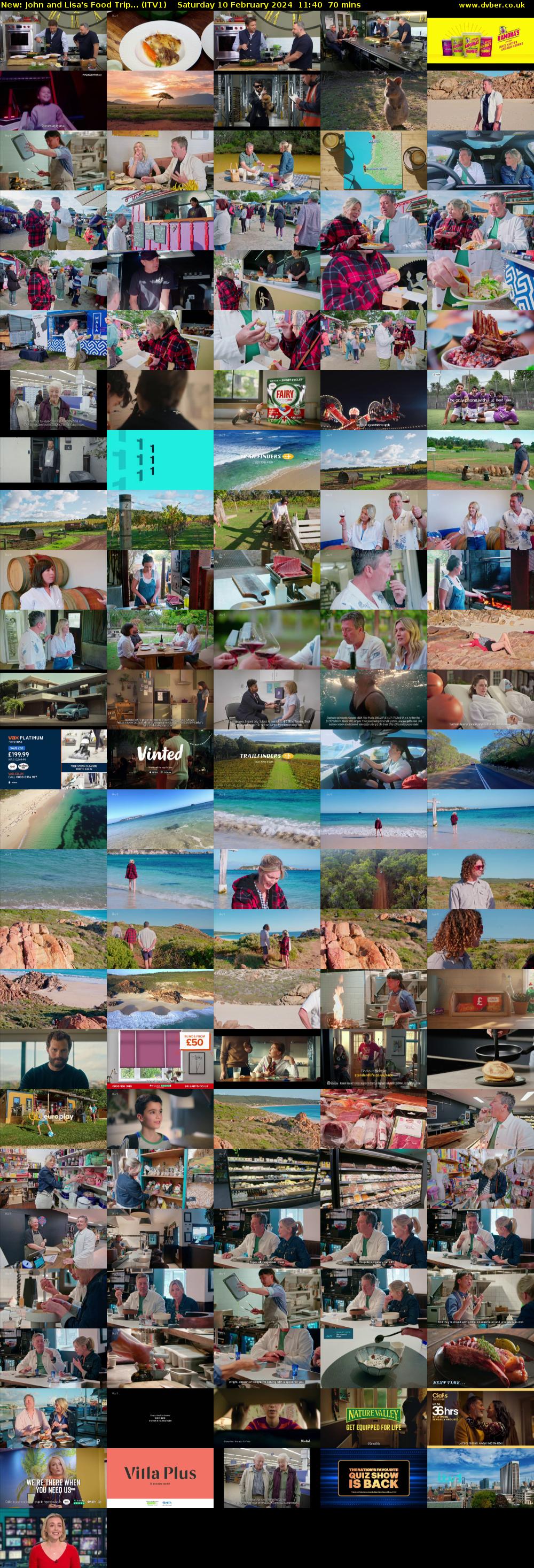 John and Lisa's Food Trip... (ITV1) Saturday 10 February 2024 11:40 - 12:50