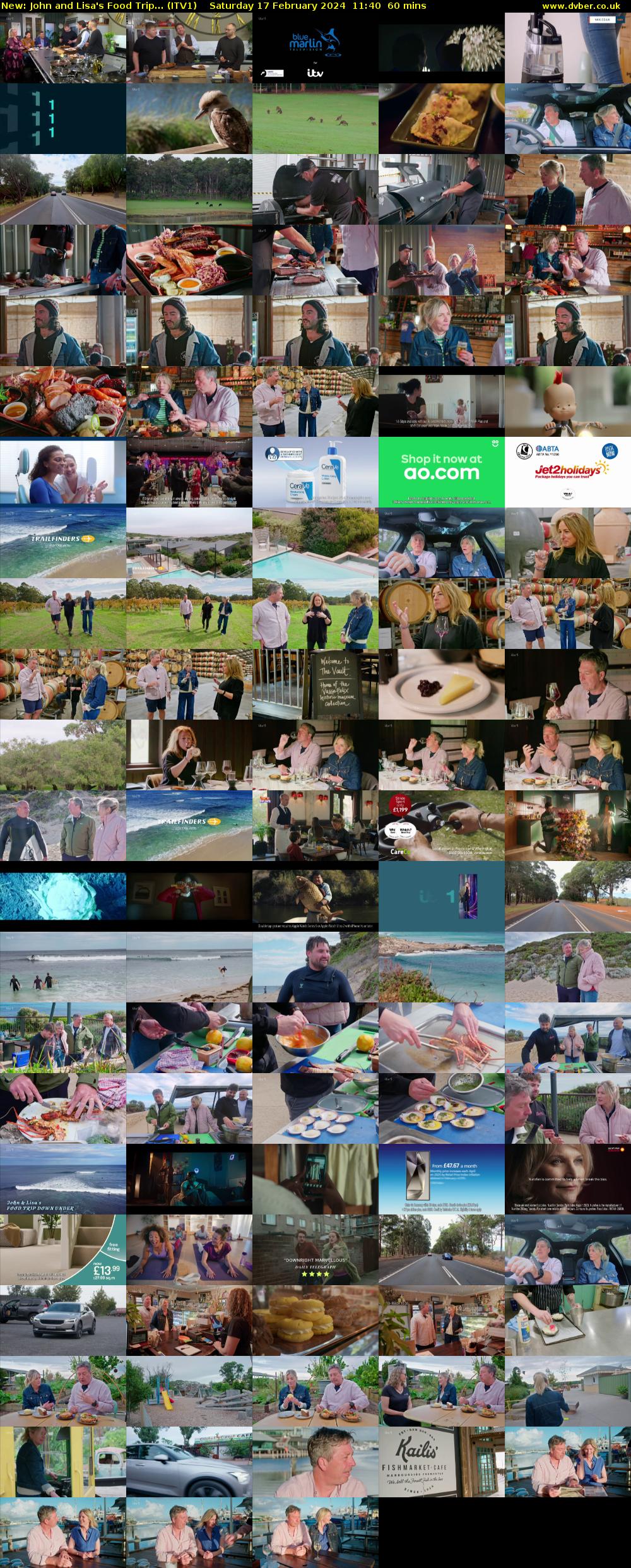 John and Lisa's Food Trip... (ITV1) Saturday 17 February 2024 11:40 - 12:40