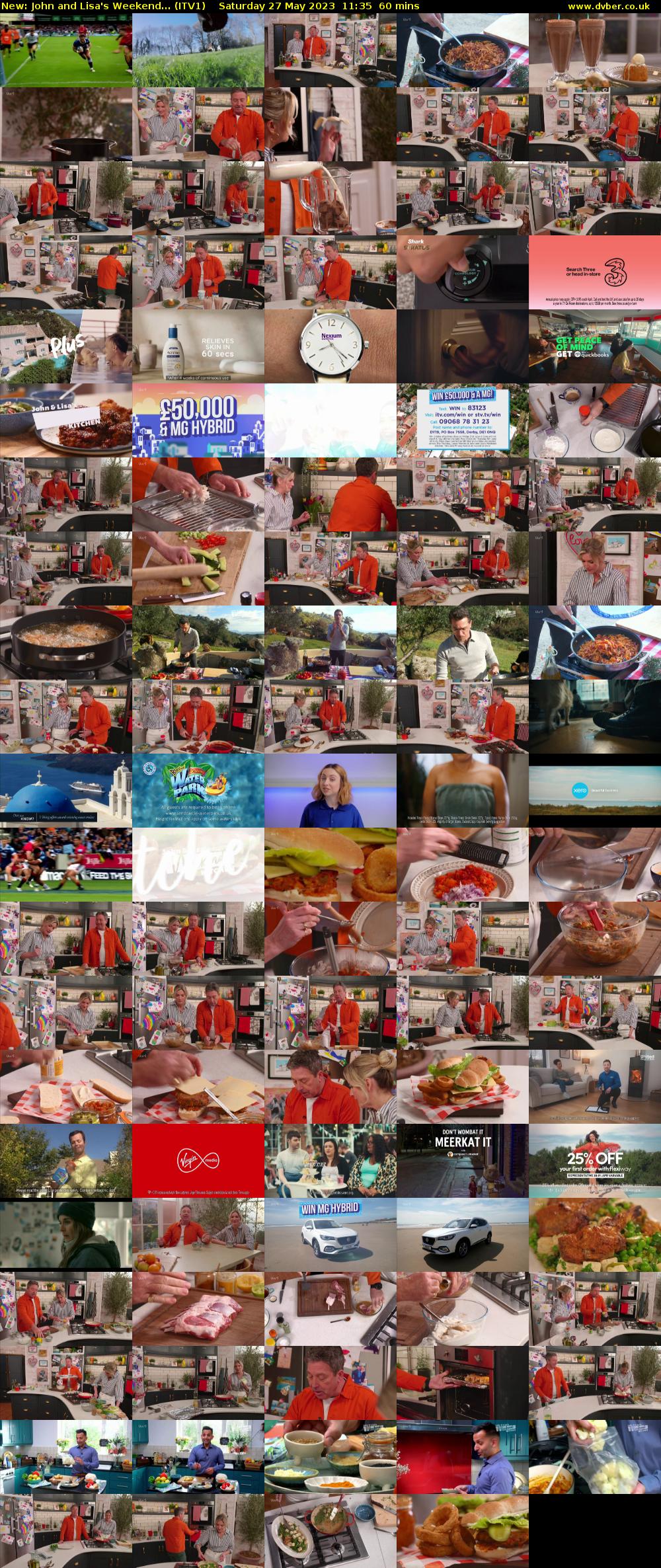 John and Lisa's Weekend... (ITV1) Saturday 27 May 2023 11:35 - 12:35