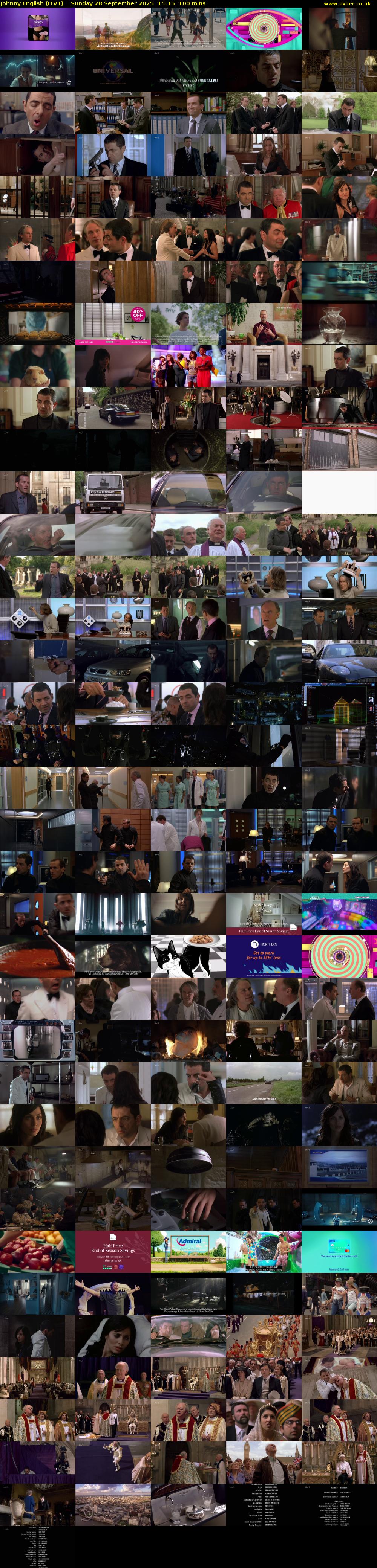 Johnny English (ITV1) Sunday 28 September 2025 14:15 - 15:55