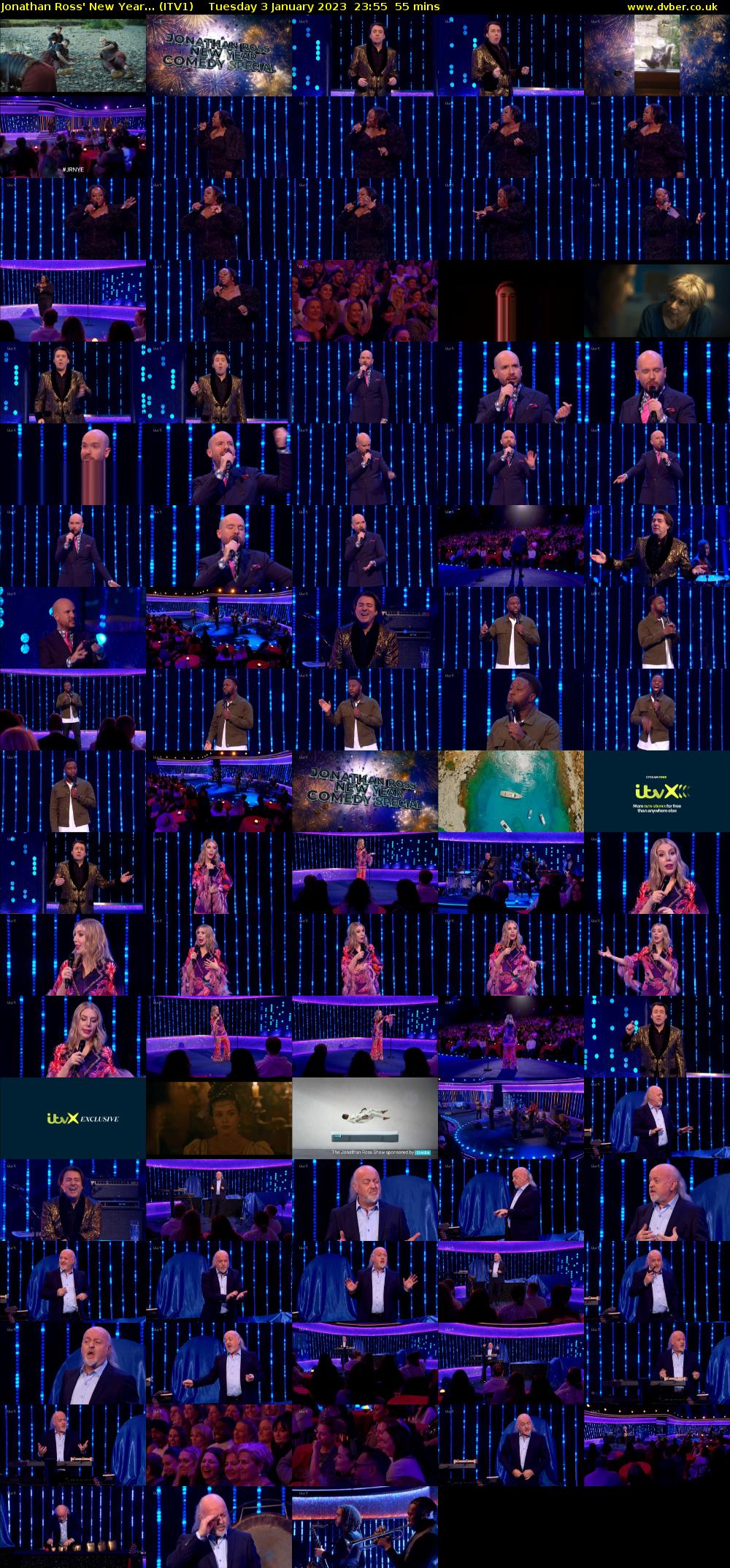 Jonathan Ross' New Year... (ITV1) Tuesday 3 January 2023 23:55 - 00:50