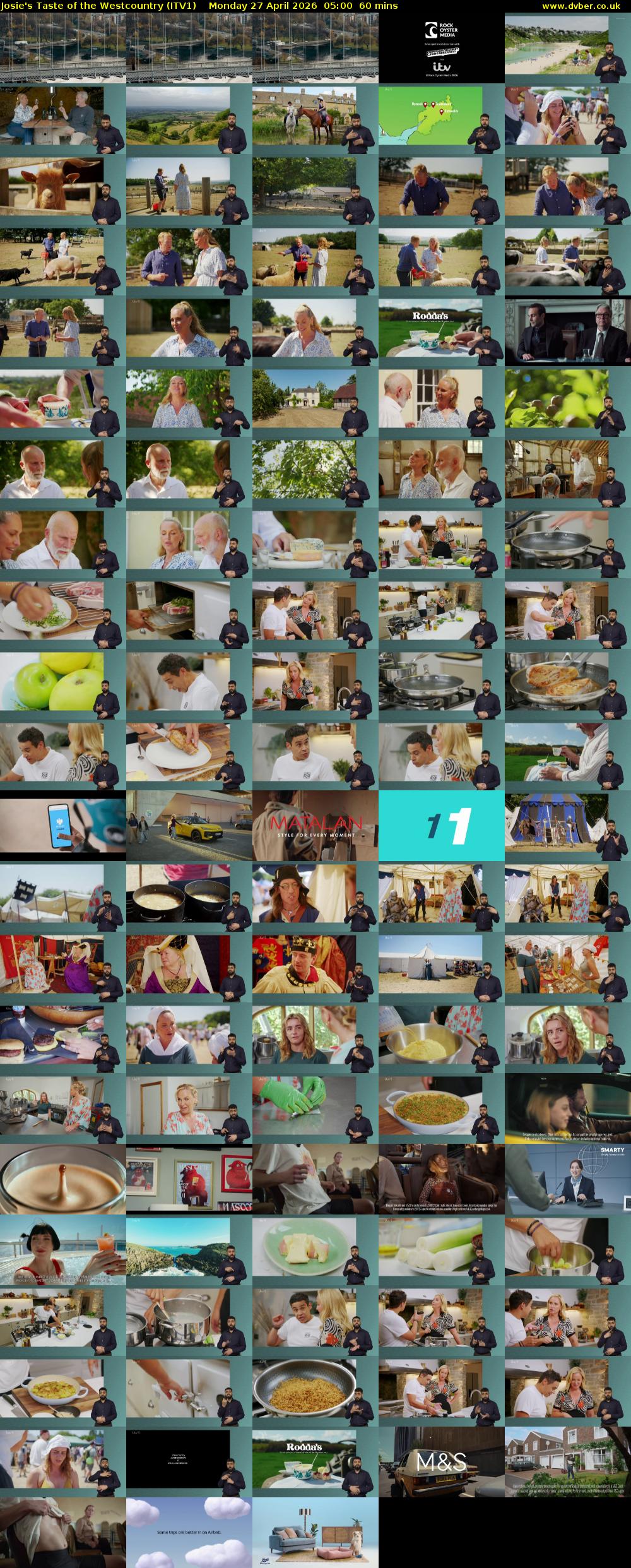 Josie's Taste of the Westcountry (ITV1) Monday 27 April 2026 05:00 - 06:00