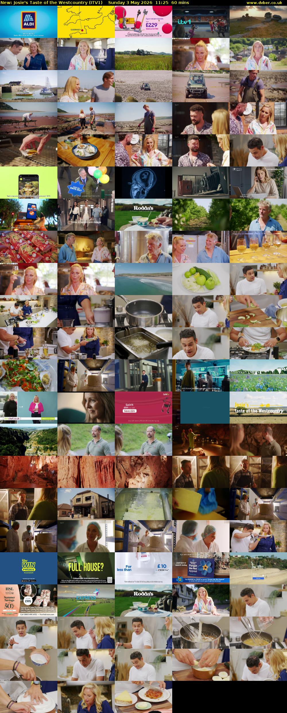 Josie's Taste of the Westcountry (ITV1) Sunday 3 May 2026 11:25 - 12:25