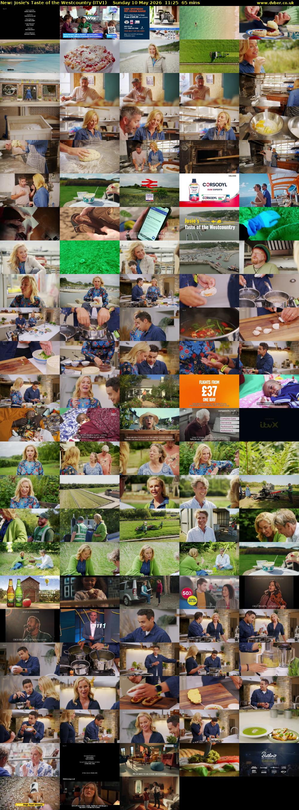 Josie's Taste of the Westcountry (ITV1) Sunday 10 May 2026 11:25 - 12:30
