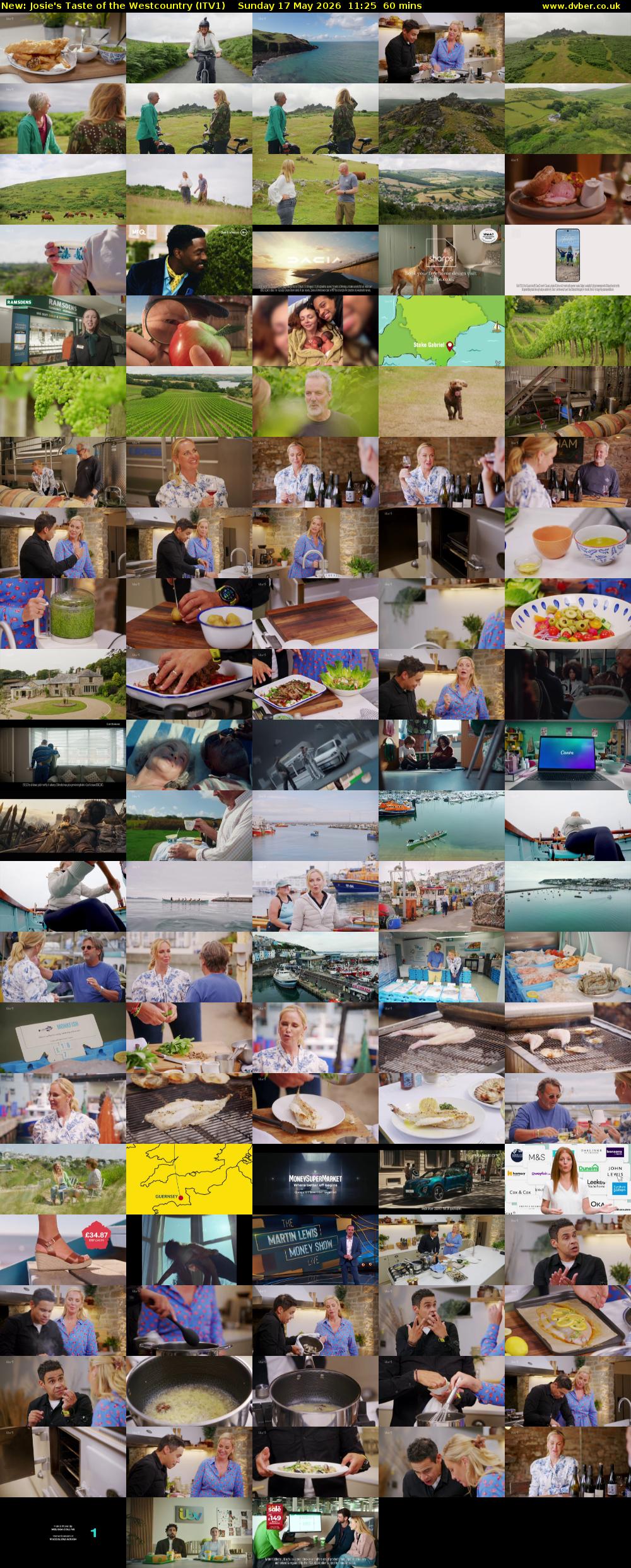 Josie's Taste of the Westcountry (ITV1) Sunday 17 May 2026 11:25 - 12:25