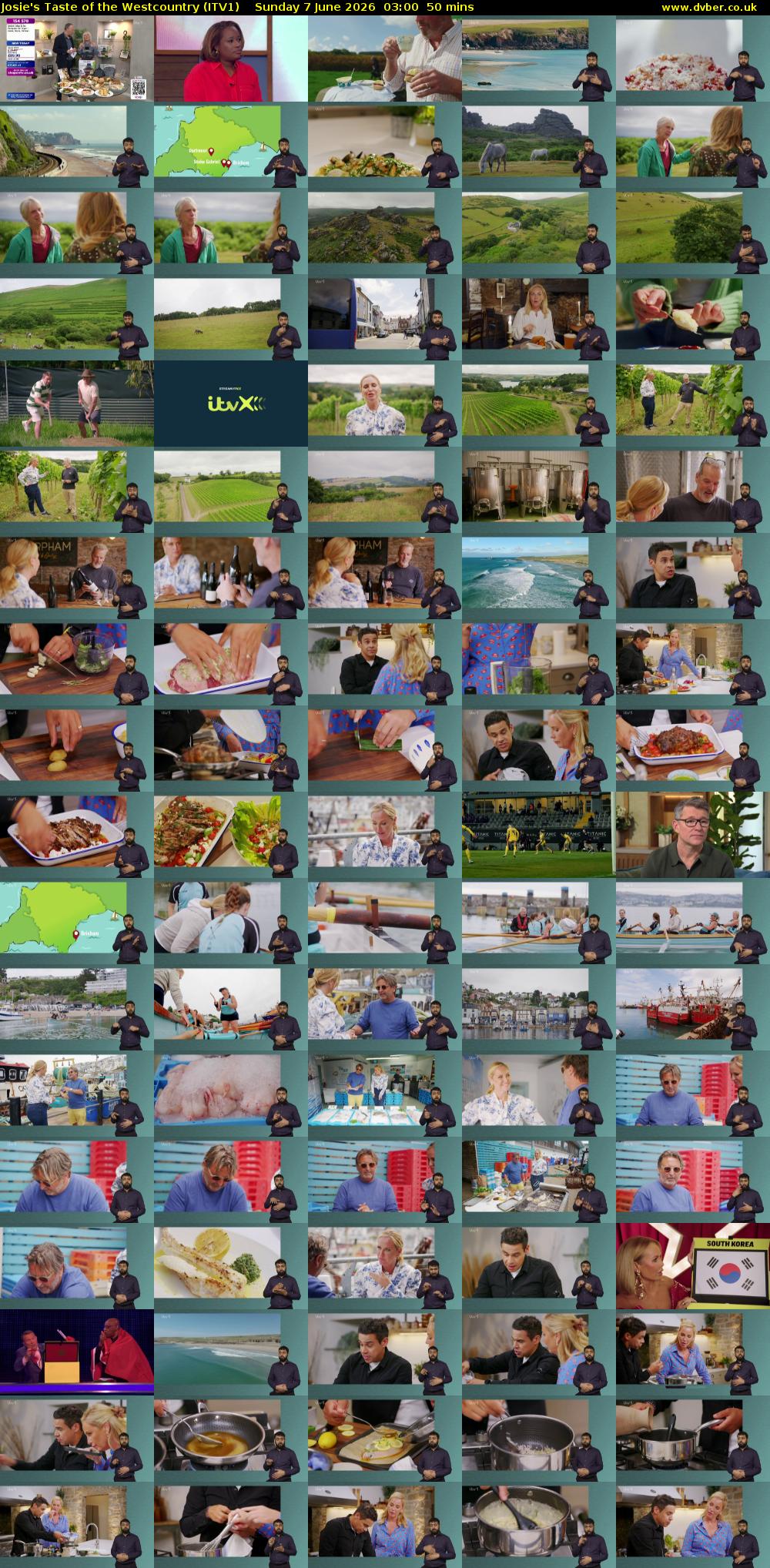 Josie's Taste of the Westcountry (ITV1) Sunday 7 June 2026 03:00 - 03:50